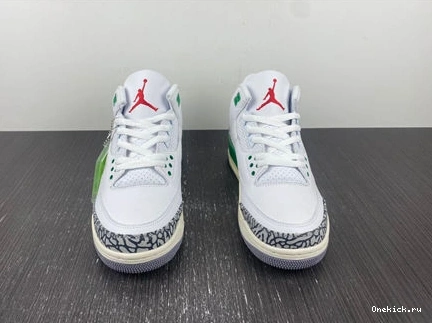 One Kick CK9246- Lucky Retro 3 Green 3829 Fashionable Jordan 1013